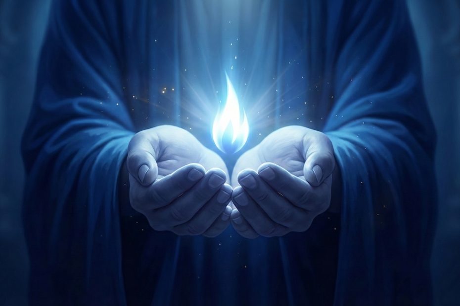 La llama azul ejerce un mandato divino