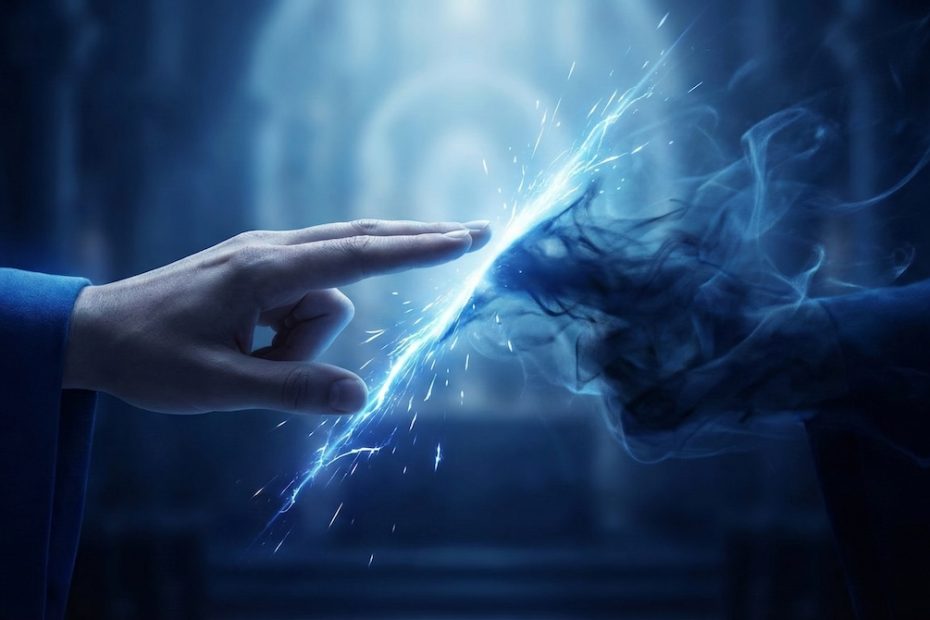 La llama azul protege al practicante de Reiki