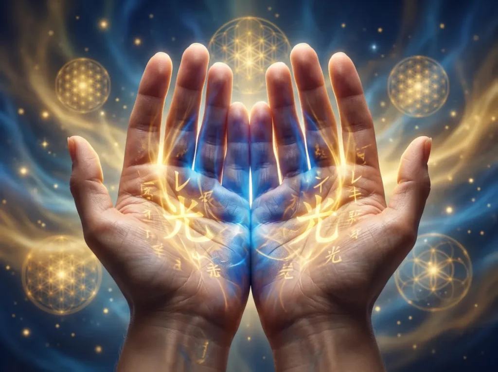 manos de sanador de Reiki
