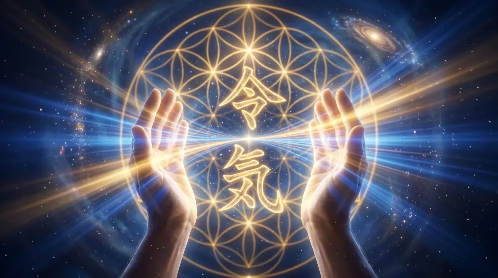 Representación simbólica del Reiki como lenguaje energético del universo